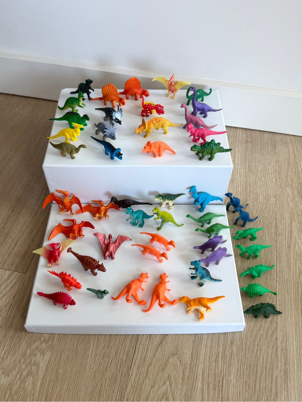 Colorful Mini Dinosaur Figures Playset - Multi Color